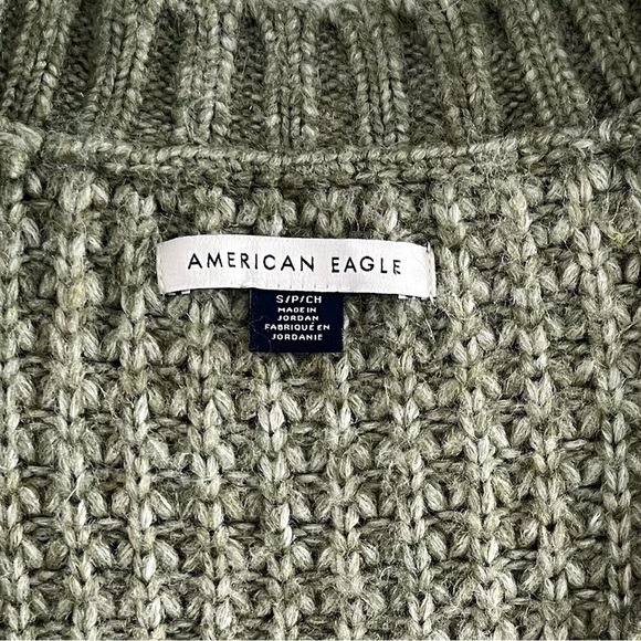 🤩HOST PICK🤩 American Eagle/ Whoa So Cozy/Waffle knit/Oversized sweater/Size US S - Picture 6 of 10